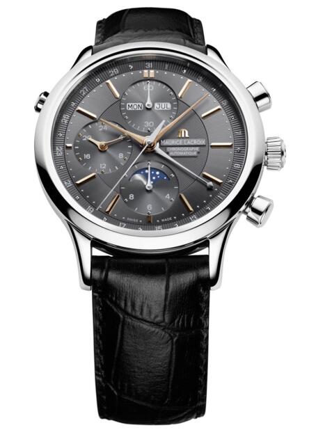 Replica Maurice Lacroix LC6078-SS001-331-1 Les Classiques Chronographe Phases de Lune watch band